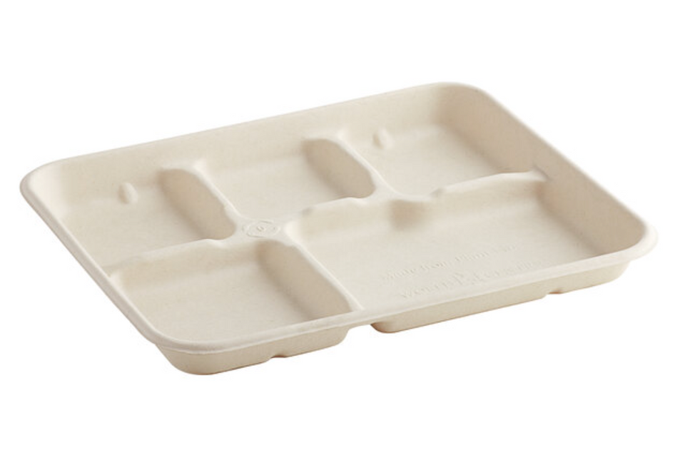 Fiber Tray - 5 compt. - 18 oz