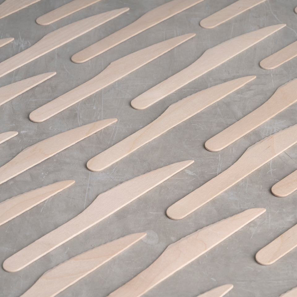 Compostable takeout knife