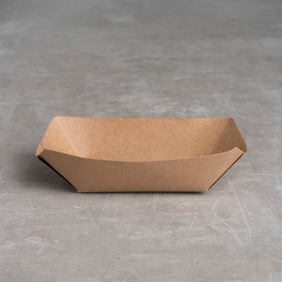 Strong disposable paper food tray